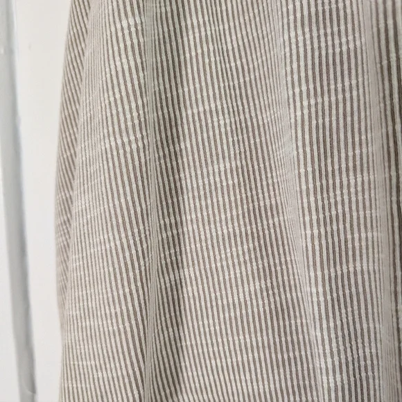 DONNI. for Anthropologie Taupe Ribbed Open Front Cardigan Duster - Picture 3 of 6